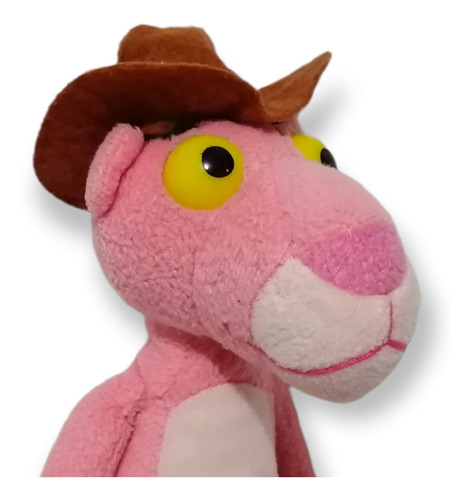 Pantera Rosa Vaquera 30cm Peluche Retro Pink Panther Cowboy