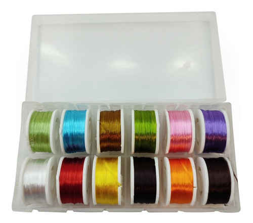 Set 12 Bobinas Floss Varios Colores Grey Gull Atado Moscas