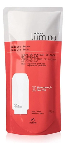 Crema Para Peinar Lumina Cabello Seco Natura Repuesto