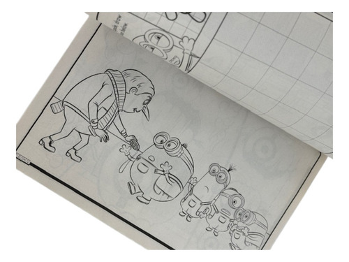 Libro Gigante Para Colorear Minions Y Gru