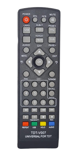 Control Remoto Tv Decodificador Universal Multifuncional 