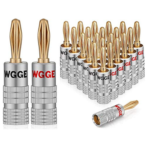 Conector De Audio Wgge Wg009 Banana Plugs, 12 Pares