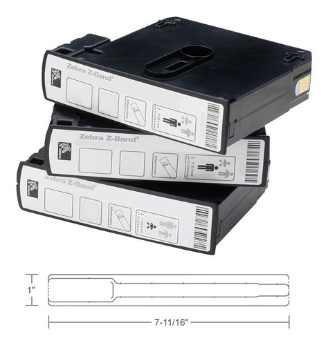 Imagen 4 de 4 de Zebra Brazaletes Adhesivo Permanente - 10007746k