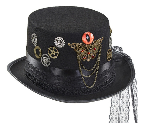 (bk) Sombrero Top Hat Time Traveler Hat Accessories Bombín G