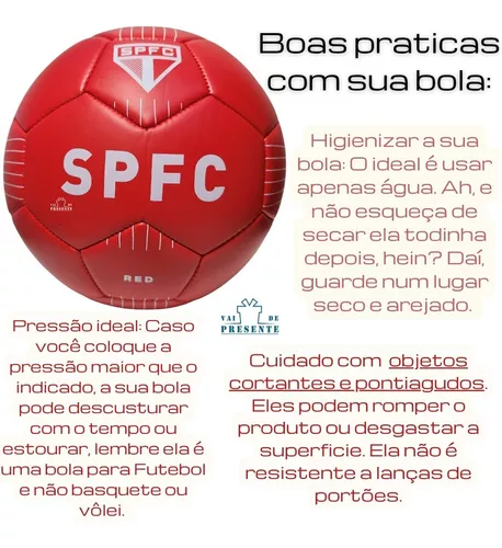 Bola De Futebol Oficial Licenciada São Paulo (SPFC) Vermelho N° 5   Encontre em nossa loja a maior linha de silenciosos, ponteiras,  escapamentos e abafadores esportivos.