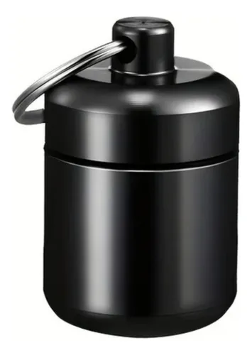 Pastillero Capsula De Acopio Llavero Impermeable De Aluminio