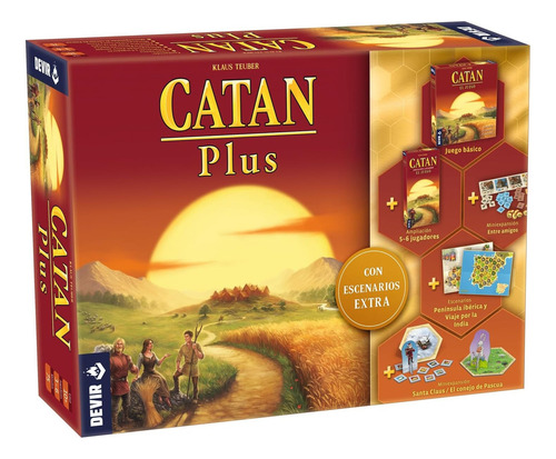 Catan Plus 2023 Juego Mesa Devir Ampliacion Mini Expansión