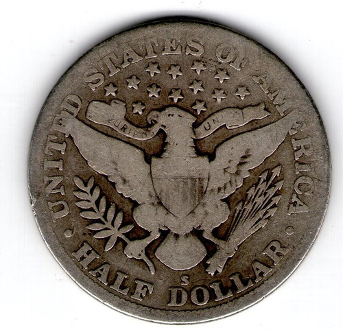 Eeuu - 1915 S - Half Dollar Barber - Plata .900
