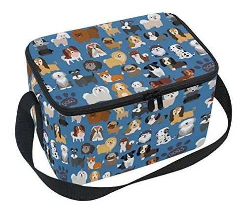 Bolso Térmico Con Diseño De Perro Para Comida.