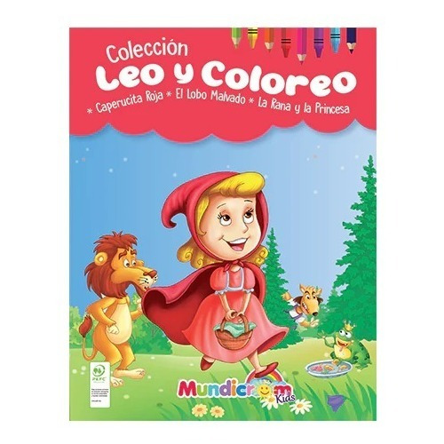 Leo Y Coloreo, Cuentos Para Pintar 3 Libros - Mundicrom