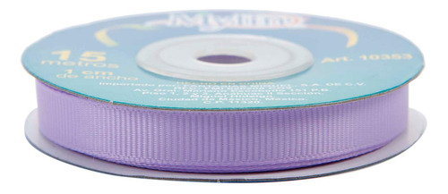 Rollo Liston Popotillo Color Manualidades 10mmx15m Mylin 1pz Lila