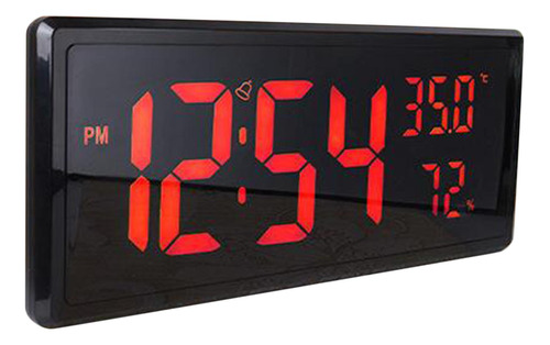 Reloj Electrónico De Gran Número 12/24h Reloj De Rojo