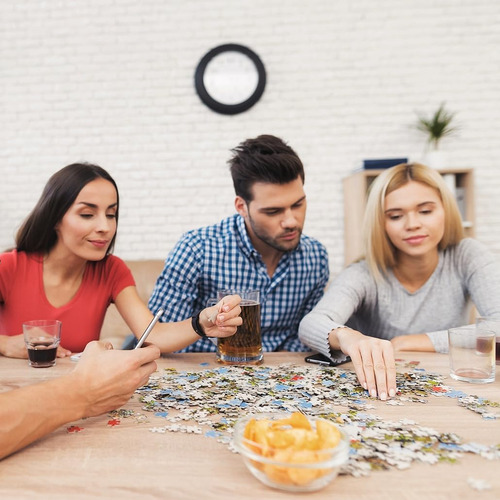 Moruska Puzzles Para Adultos 1000 Piezas, Rompecabezas Redon
