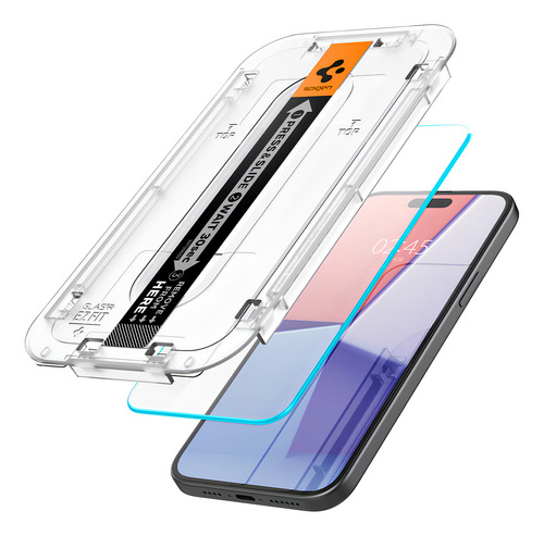 2x Pelicula Ezfit Spigen Glastr iPhone 15 E 16 Plus Tela Ful