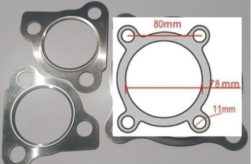 Imagen 6 de 9 de Juntas Turbo K03 K04 1.8 Vw Seat Audi Junta Admisión Triple