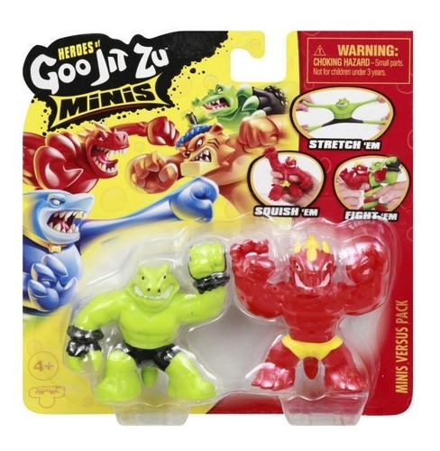 Boneco Heroes Of Goo Jit Zu Minis Blazagon Vs Rock Jaw Sunny