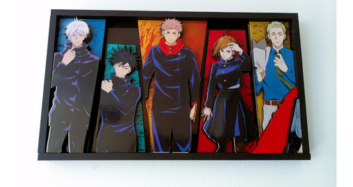 Cuadro Decorativo De Anime Con Relieve (jujutsu Kaisen)