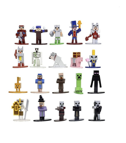 Minecraft Dungeons Nano Metal Figuras 20 Piezas Mojang