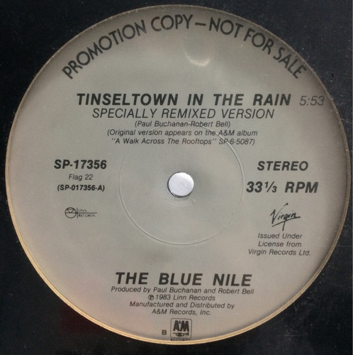 168 Blue Nile - Tinsletown In The Rain