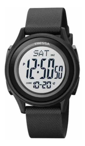 Reloj Tressa Burk Hombre Digital Alarma Luz Wr Taggershop