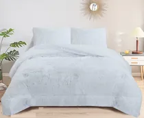 Comprar Plumon Peludo Blanco Nieve 2 Plaza 230x250 Con Chiporro Gsol