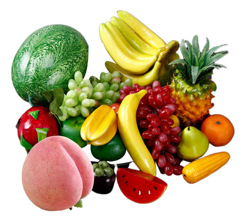 Modelo De Frutas Y Verduras Realistas Para Decoración, 20 Un