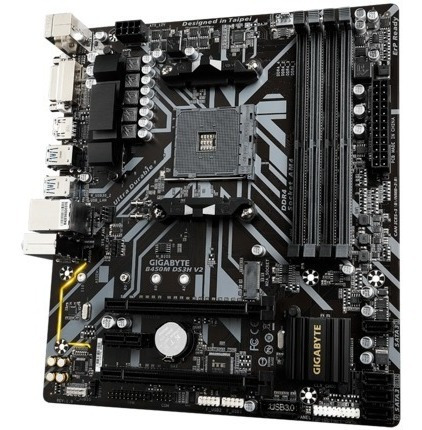 Motherboard Gigabyte B450m Ds3h V2 Amd Ryzen Am4