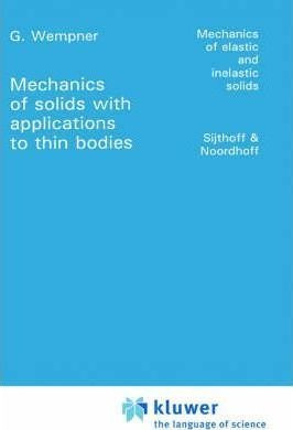 Mechanics Of Solids With Applications To Thin Bodies - Ge...
