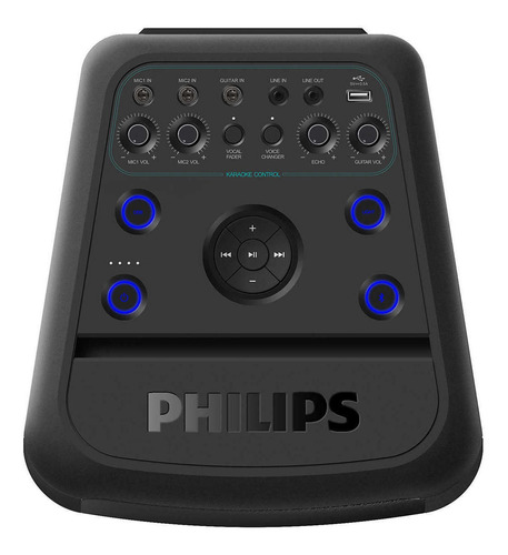 Parlante Portatil Philips Karaoke Bluetooth Luces Tanx50/77