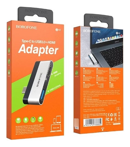 Adaptador Tipo C A Usb 3.0 + Hdmi - Macbook, iPad, Notebook