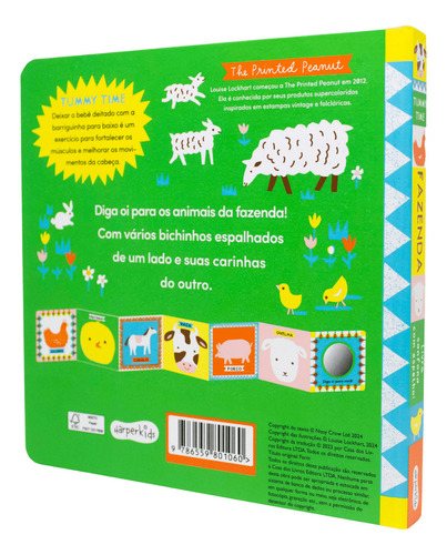 Fazenda - Tummy Time, De Louise Lockhart., Vol. 1. Editorial Harperkids, Capa Dura, Edição 1 Em Português, 2024