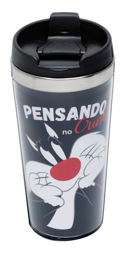 Imagem 4 de 4 de Copo Viagem Looney Tunes Frajola 450ml Urban 43380