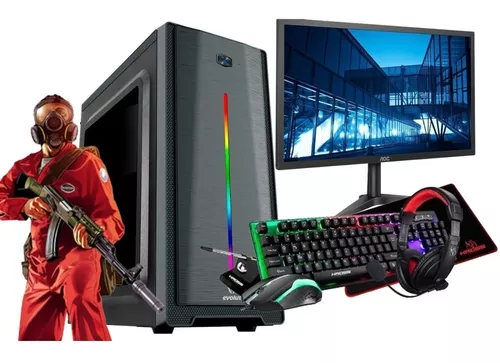 Pc Completo Gamer Com 1000 Jogos! Promoção Com Kit Gamer!