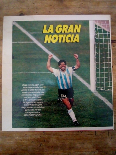 Recorte Selección De Fútbol De Maradona Vuelve A Jugar