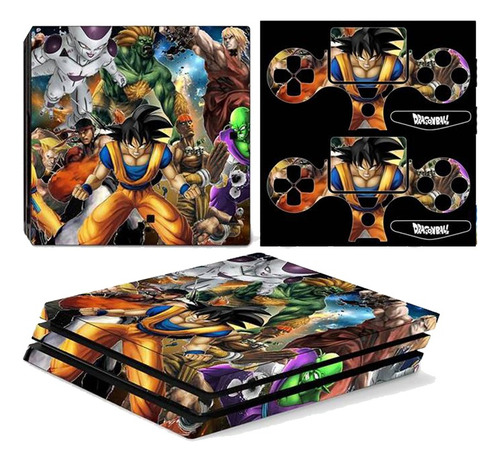 Skin Ps4 Slim + Skin 2 Joyst + 2 Lightbar - Dragon B