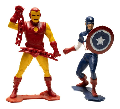 Figuras Marvel Ironman Original Y Capitan America Bootleg