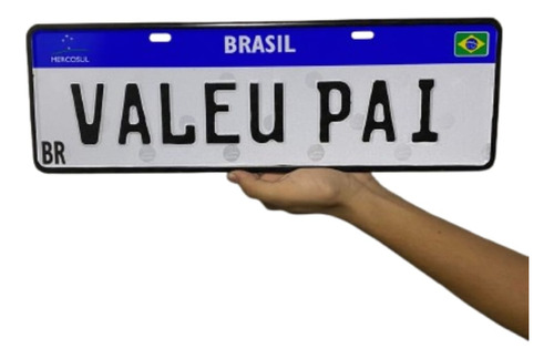 Placa Decorativa De Metal | Estilo Carro Personalizada