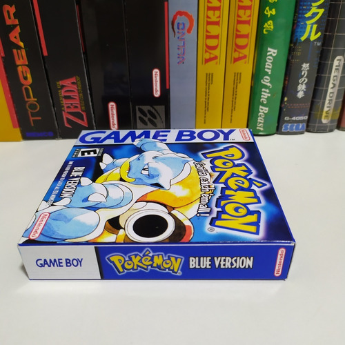 Pokémon Blue Version - Box Do Jogo (gba)