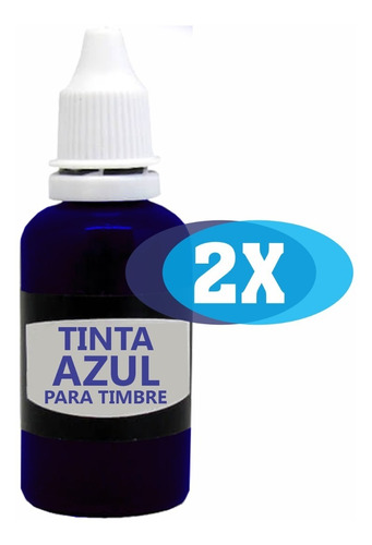 Pack 2x Tinta Para Timbre De Goma De 20 Ml - Central Timbres