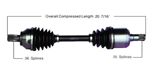 Flecha Homocinética Volvo S40 2004-2010 L5 2.4