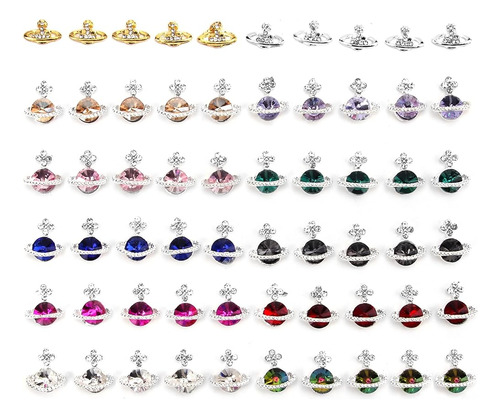 Planet Nail Charms 60 Pcs 3d Nail Art Charms Con Saturn Shap