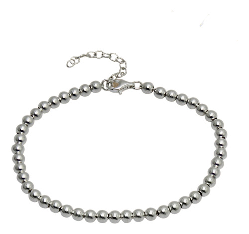 Pulsera De Plata 925 Tipo Bolitas S