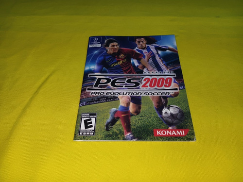 Manual Original Pes 2009 Pro Evolution Soccer Ps3