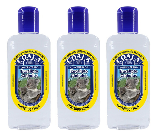 3 Unid. Aromatizante Concentrado Coala 120ml Glóbulos