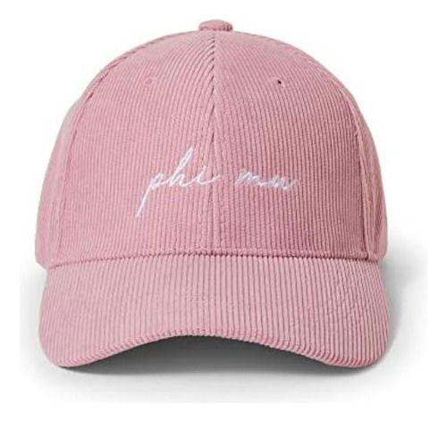 Sorority Shop Phi Mu Gorra Béisbol Logotipo Bordado, Pana