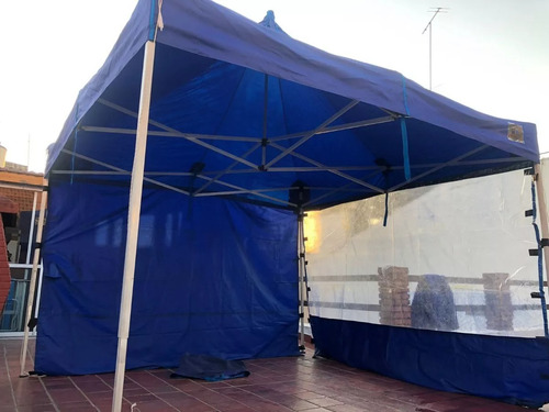 Gazebo 3h Usado 3 X 3. No Hago Envío 1 Pared Trasp Y 2 Opaca (Usado)