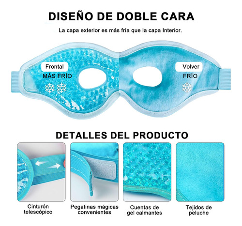 2 Mascara Para Ojos De Dormir Antifaz Para Ojos