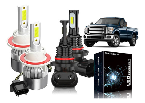 Kit De Focos Led 9008 9145 Para Ford F150 (2005-2008 2009)
