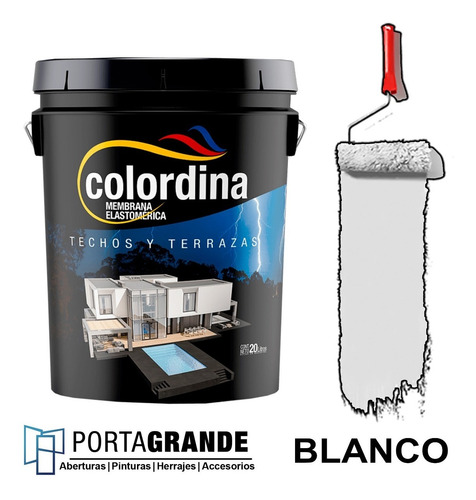 Imagen 1 de 3 de Membrana Liquida Impermeabilizante Techos Colordina X 10kg