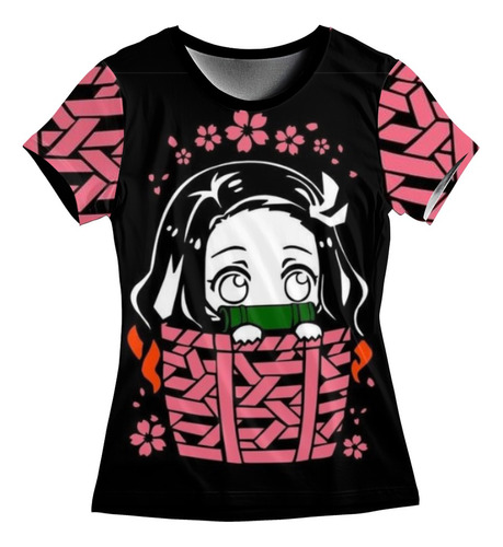 Playera Para Niñas, Nesuko,  Kimetsu No Yaiba,  